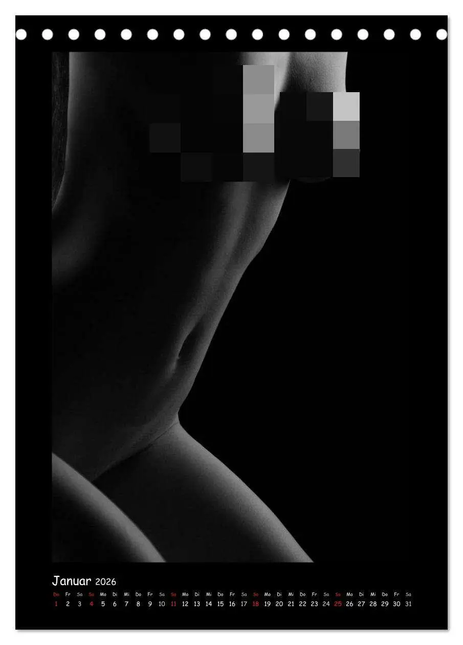 Bild: 9783516459883 | Anonymer Akt (Tischkalender 2026 DIN A5 hoch), CALVENDO Monatskalender