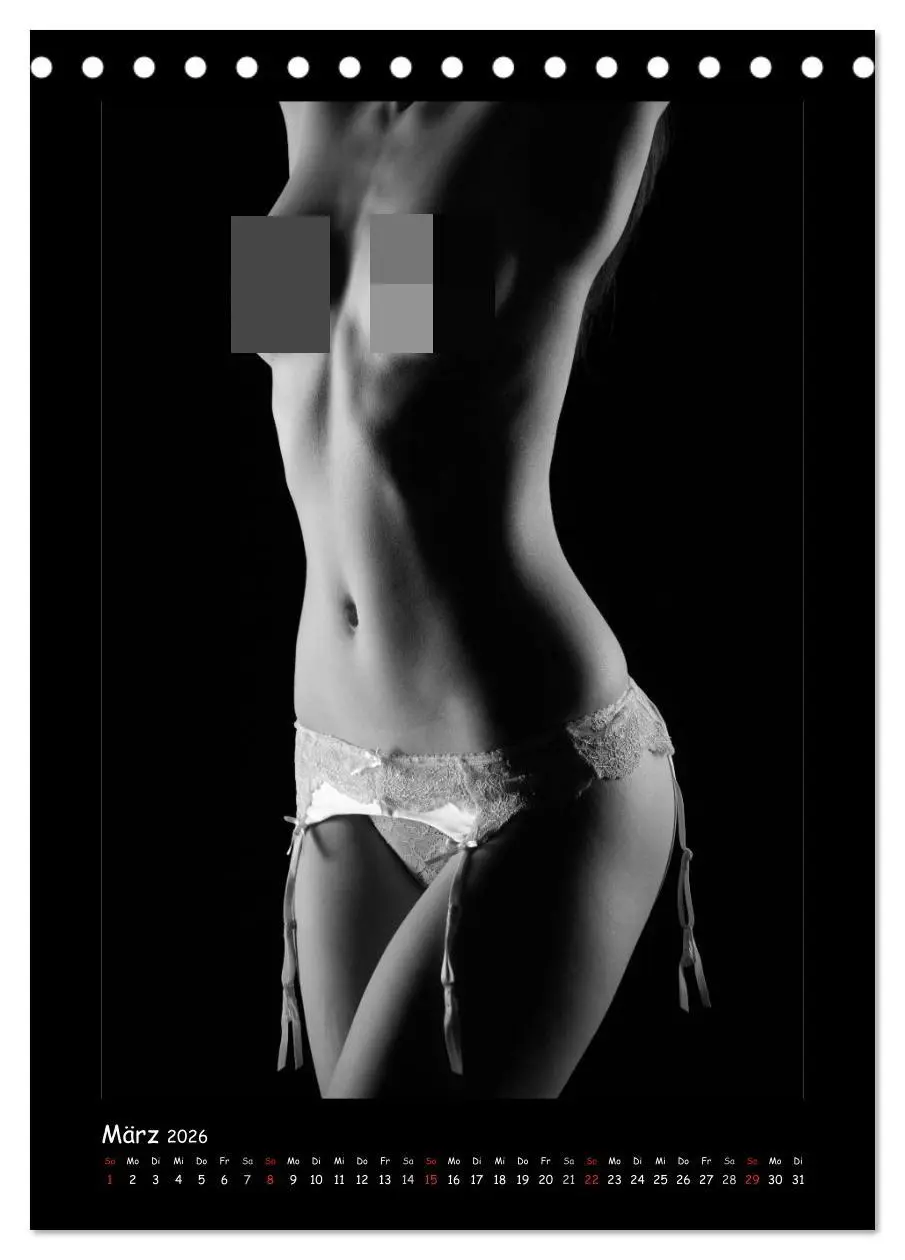 Bild: 9783516459883 | Anonymer Akt (Tischkalender 2026 DIN A5 hoch), CALVENDO Monatskalender