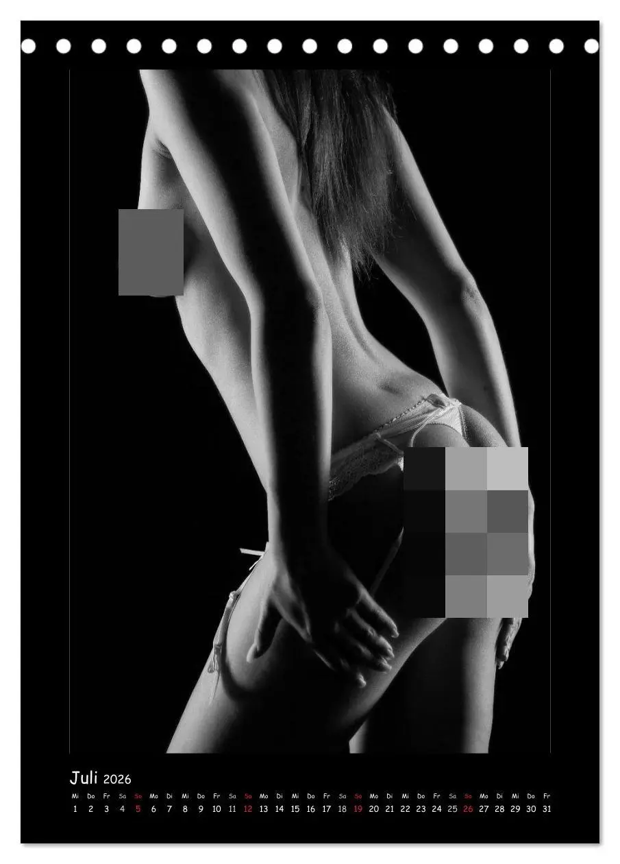 Bild: 9783516459883 | Anonymer Akt (Tischkalender 2026 DIN A5 hoch), CALVENDO Monatskalender