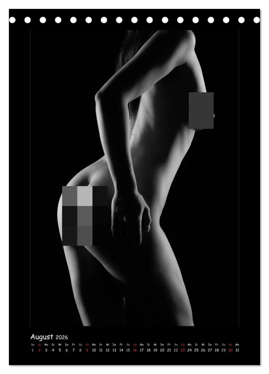 Bild: 9783516459883 | Anonymer Akt (Tischkalender 2026 DIN A5 hoch), CALVENDO Monatskalender