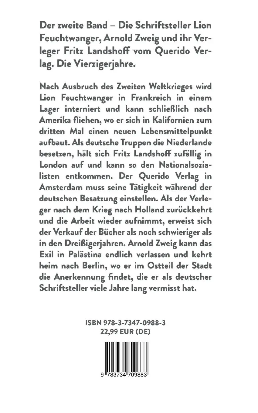 Rückseite: 9783734709883 | Bücher schreiben und verlegen im Exil 1940-1949 | Maik Grote | Buch