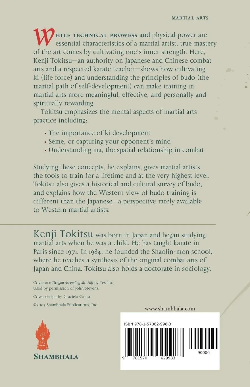 Rückseite: 9781570629983 | Ki and the Way of the Martial Arts | Kenji Tokitsu | Taschenbuch
