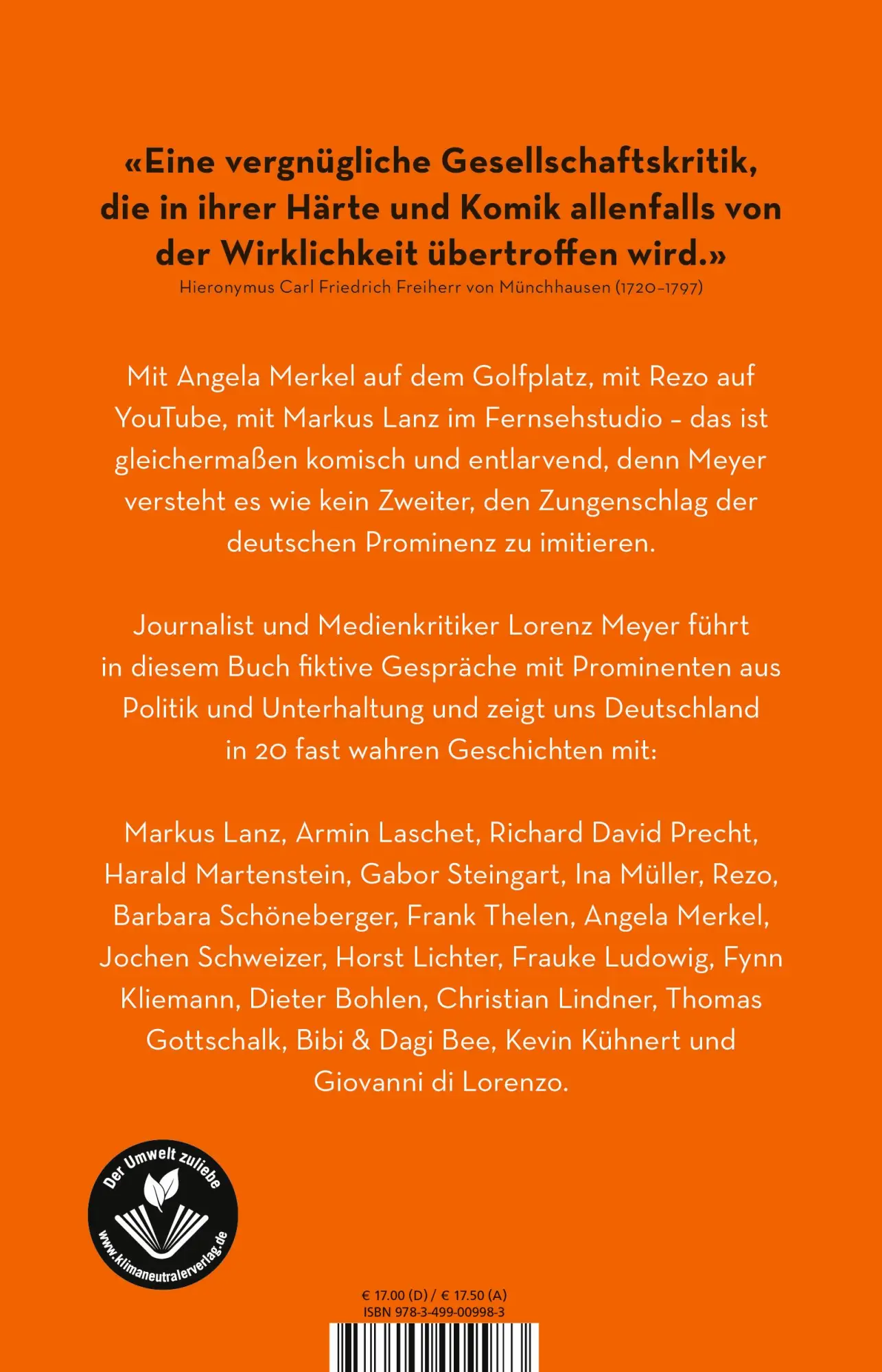Rückseite: 9783499009983 | Kreuzfahrt durch die Republik | Lorenz Meyer | Taschenbuch | 256 S.