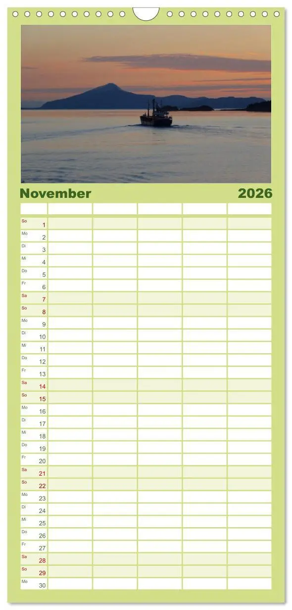 Bild: 9783516519983 | Familienplaner 2026 - Impressionen von Norwegen entlang der...