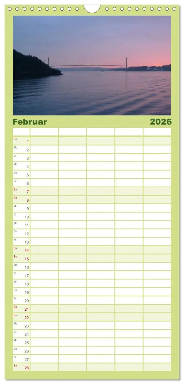 Bild: 9783516519983 | Familienplaner 2026 - Impressionen von Norwegen entlang der...