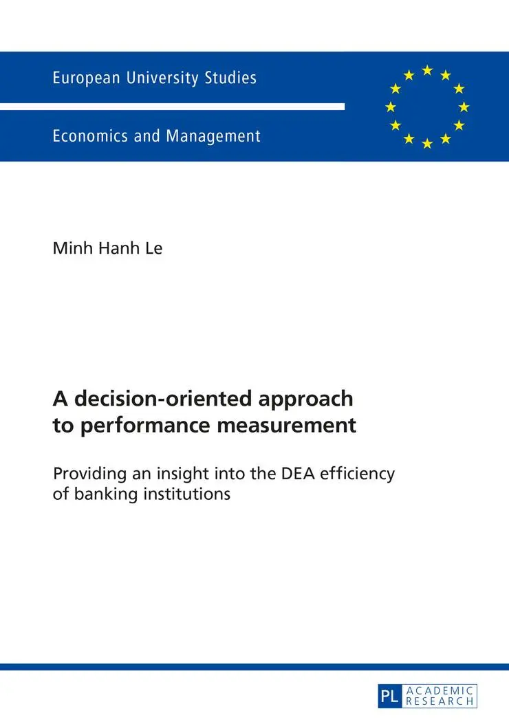 A decision-oriented approach to performance measurement: Providing an insight into the DEA efficiency of banking institutions (Europäische Hochschulschriften - Reihe V)