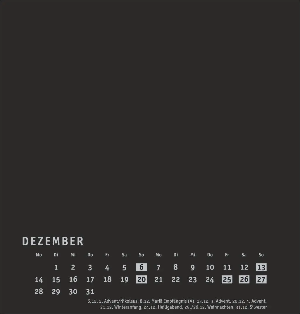 Bild: 9783756409983 | Premium-Bastelkalender schwarz mittel 2026 | Heye | Kalender | 14 S.