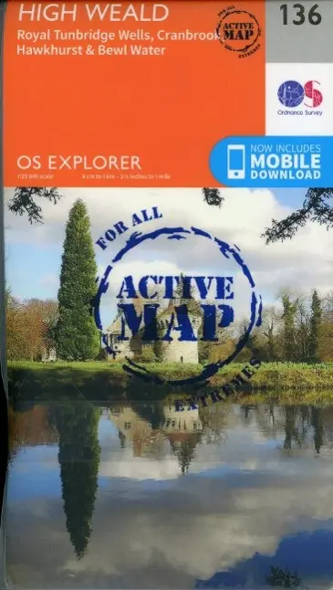 Cover: 9780319470084 | High Weald, Royal Tunbridge Wells | Ordnance Survey | (Land-)Karte