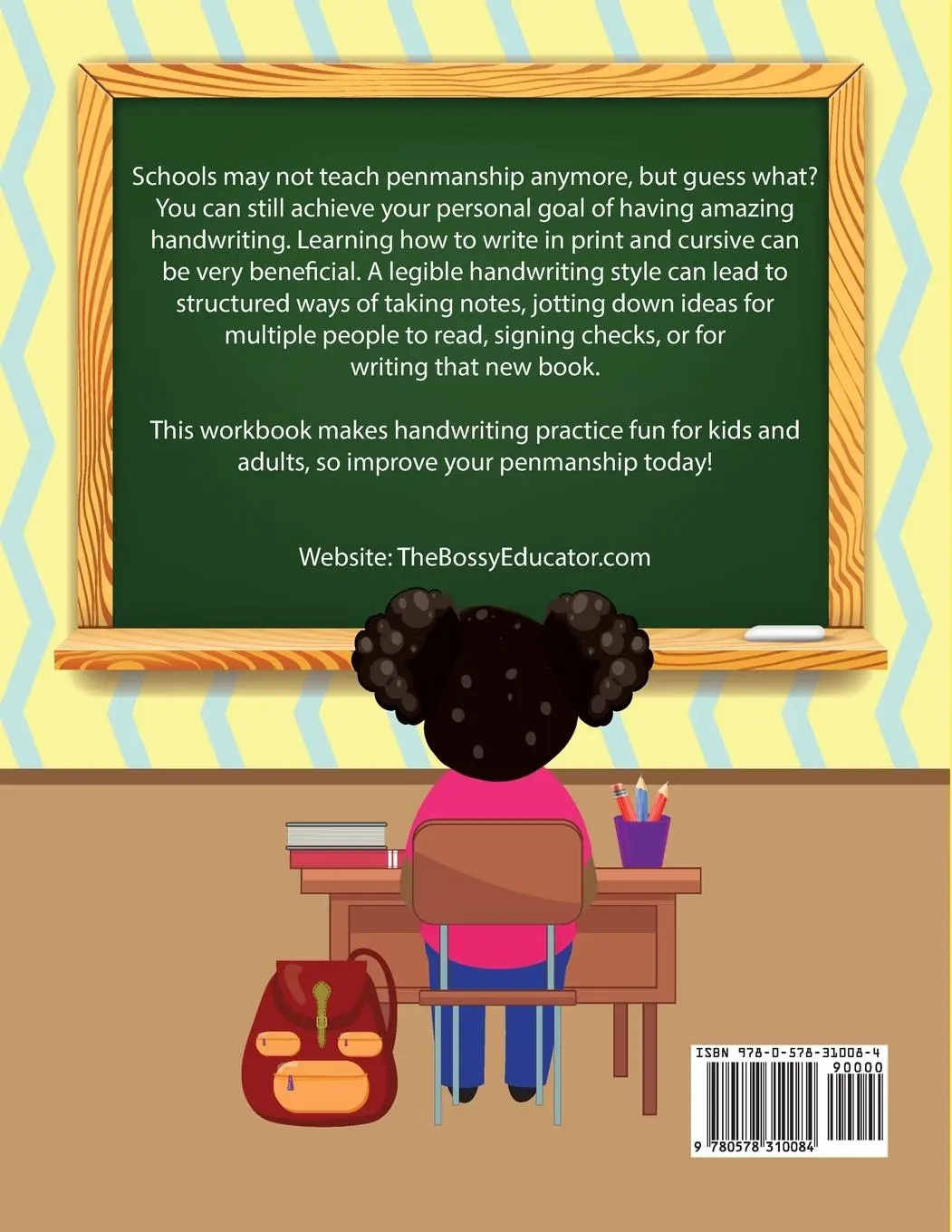 Rückseite: 9780578310084 | Print &amp; Cursive Handwriting Workbook for Kids &amp; Adults | Tara Seals