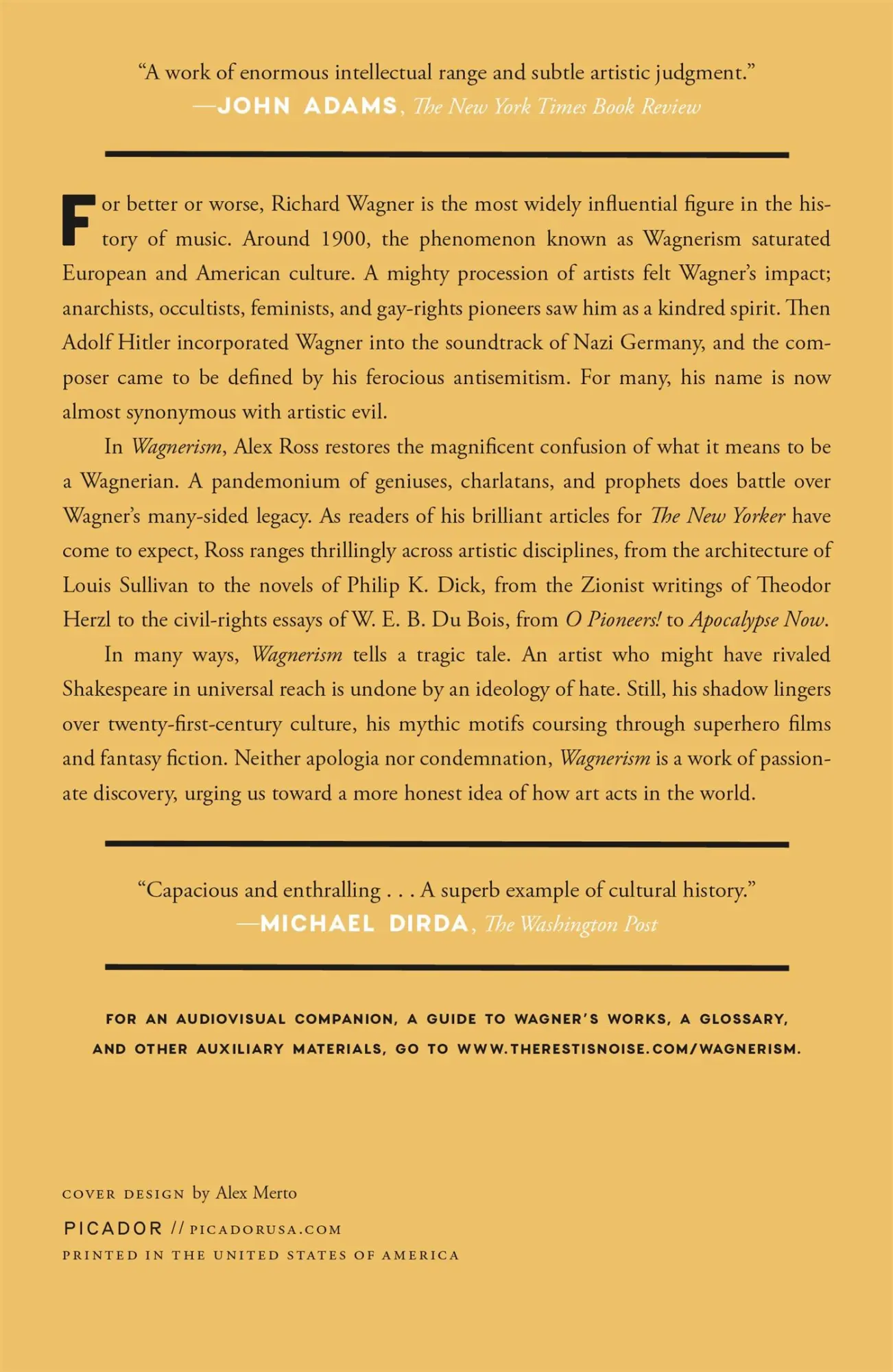 Rückseite: 9781250800084 | Wagnerism | Art and Politics in the Shadow of Music | Alex Ross | Buch