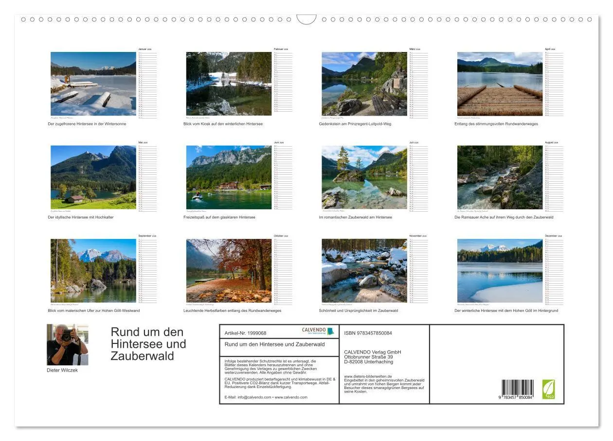 Bild: 9783457850084 | Rund um den Hintersee und Zauberwald (Wandkalender 2026 DIN A2...