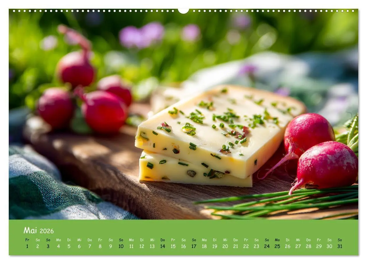 Bild: 9783516700084 | Käsekalender - mit Gourmet Käse und Platten durchs Jahr...