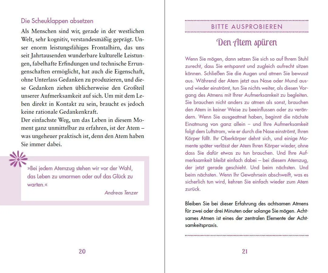 Bild: 9783958030084 | Achtsam leben | Das kleine 1 x 1 für ein Leben im Hier und Jetzt