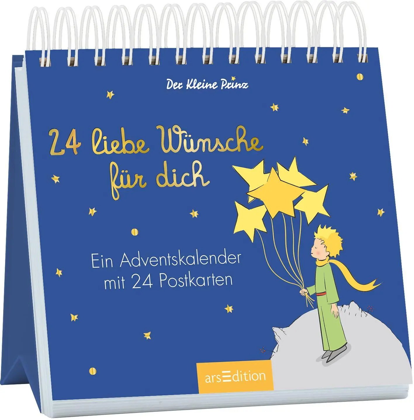 Cover: 4014489140184 | Postkarten-Adventskalender. Der Kleine Prinz. 24 liebe Wünsche für...