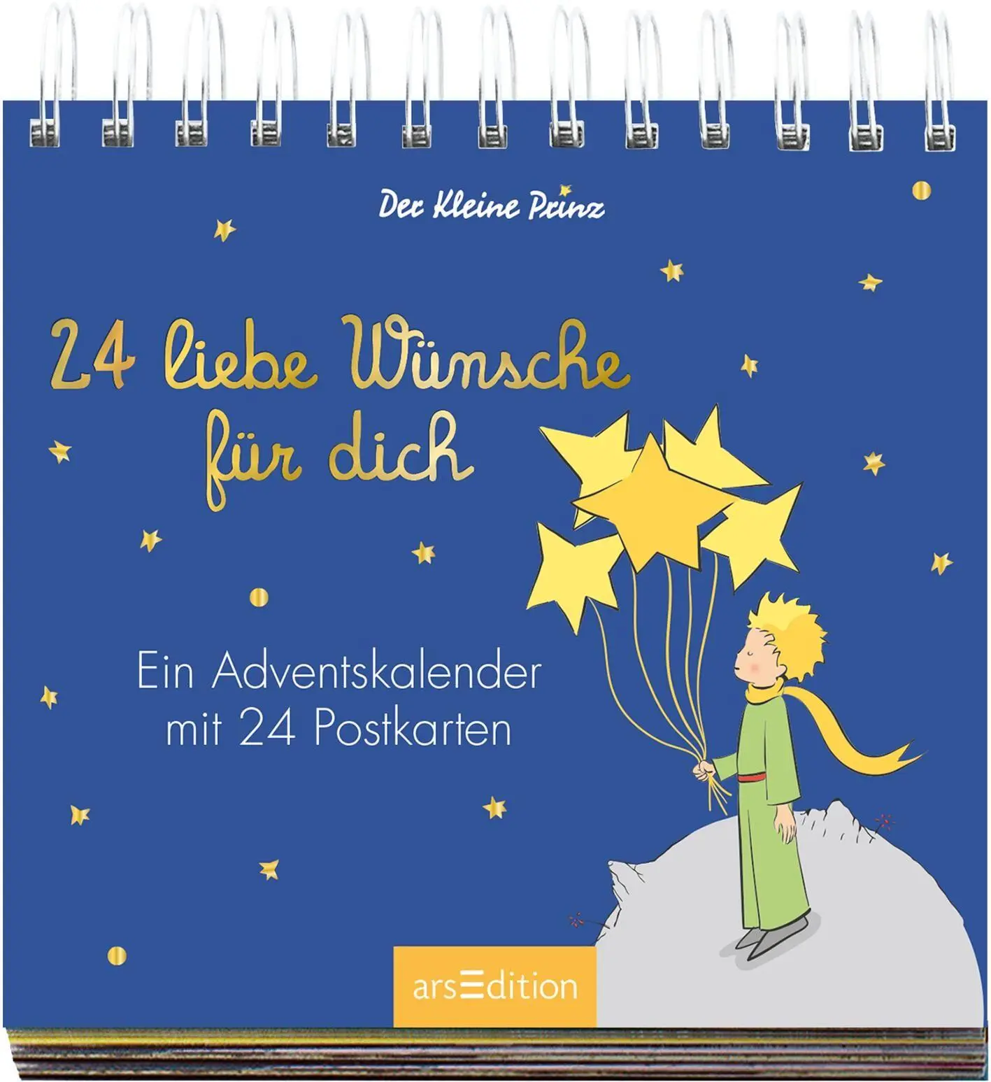 Bild: 4014489140184 | Postkarten-Adventskalender. Der Kleine Prinz. 24 liebe Wünsche für...