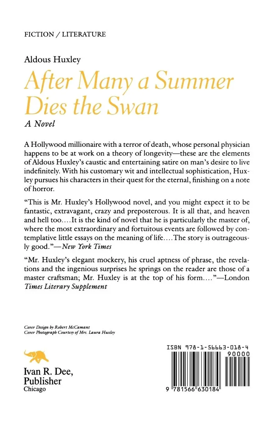 Rückseite: 9781566630184 | After Many a Summer Dies the Swan | A Novel | Aldous Huxley | Buch