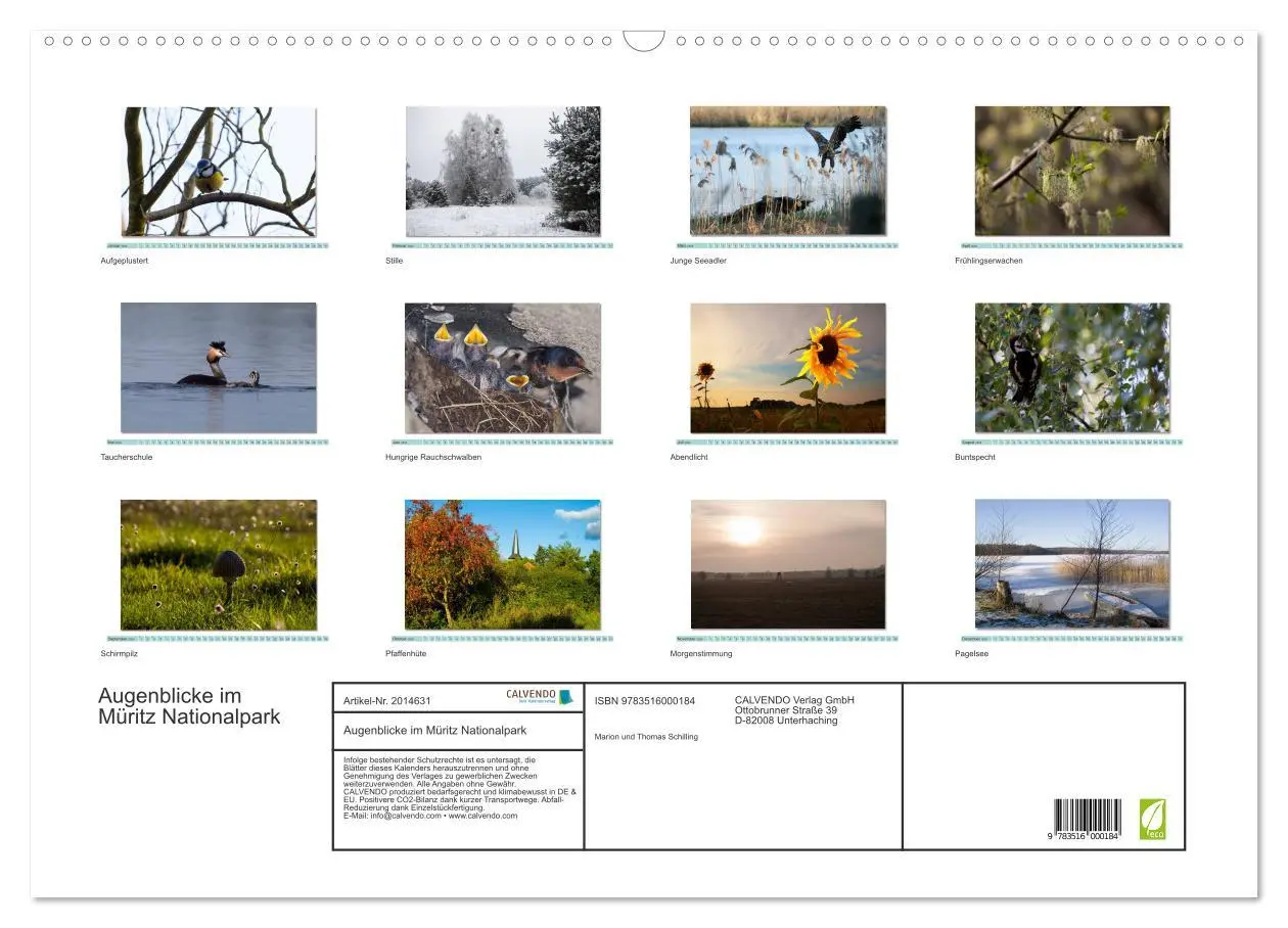 Bild: 9783516000184 | Augenblicke im Müritz Nationalpark (Wandkalender 2026 DIN A2 quer),...