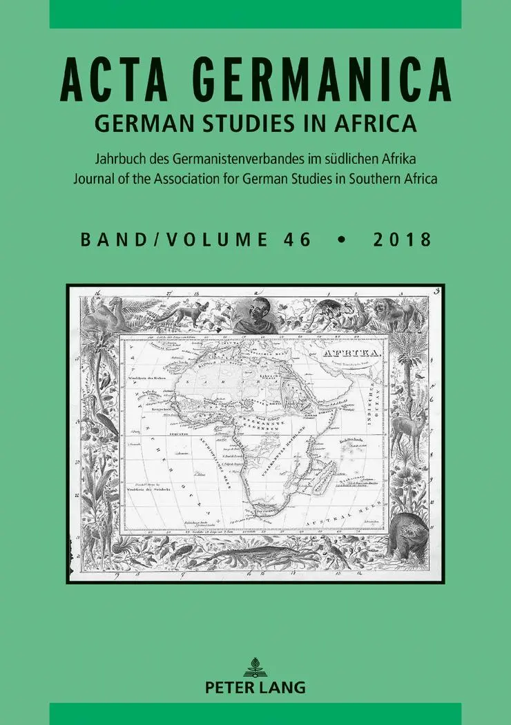 Acta Germanica: German Studies in Africa