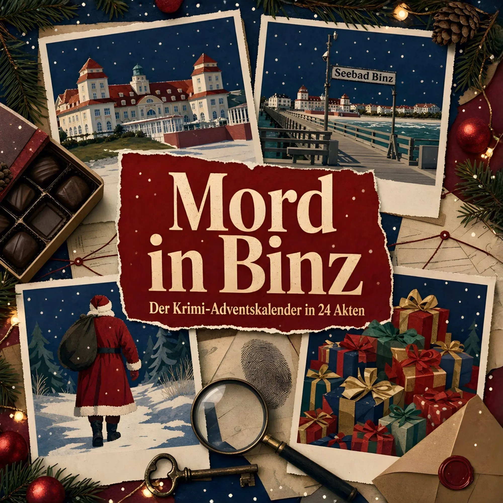 Cover: 9783696120184 | Mord in Binz | Der Krimi-Adventskalender in 24 Akten | Ava Fischer