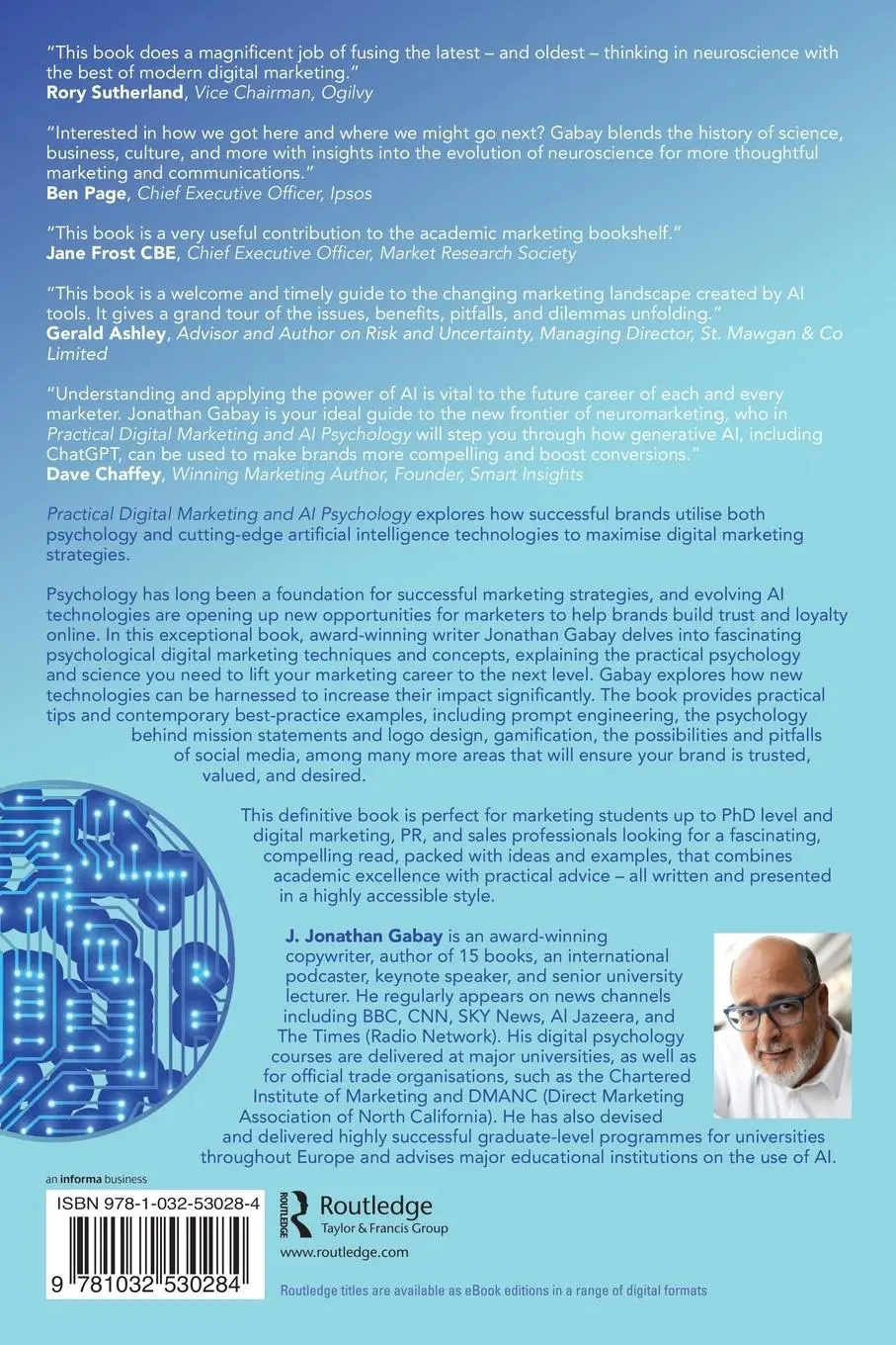 Rückseite: 9781032530284 | Practical Digital Marketing and AI Psychology | J. Jonathan Gabay