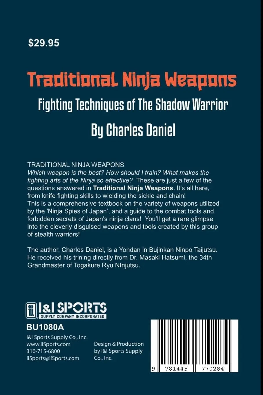 Rückseite: 9781445770284 | Traditional Ninja Weapons | Charles Daniel | Taschenbuch | Englisch