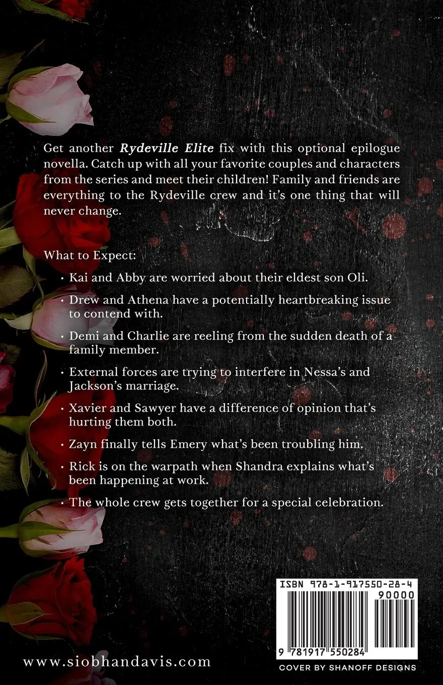 Rückseite: 9781917550284 | Rydeville Elite Epilogue | Alternate Cover | Siobhan Davis | Buch