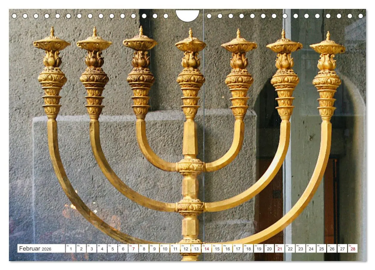 Bild: 9783457380284 | Jüdische Leuchter (Wandkalender 2026 DIN A4 quer), CALVENDO...