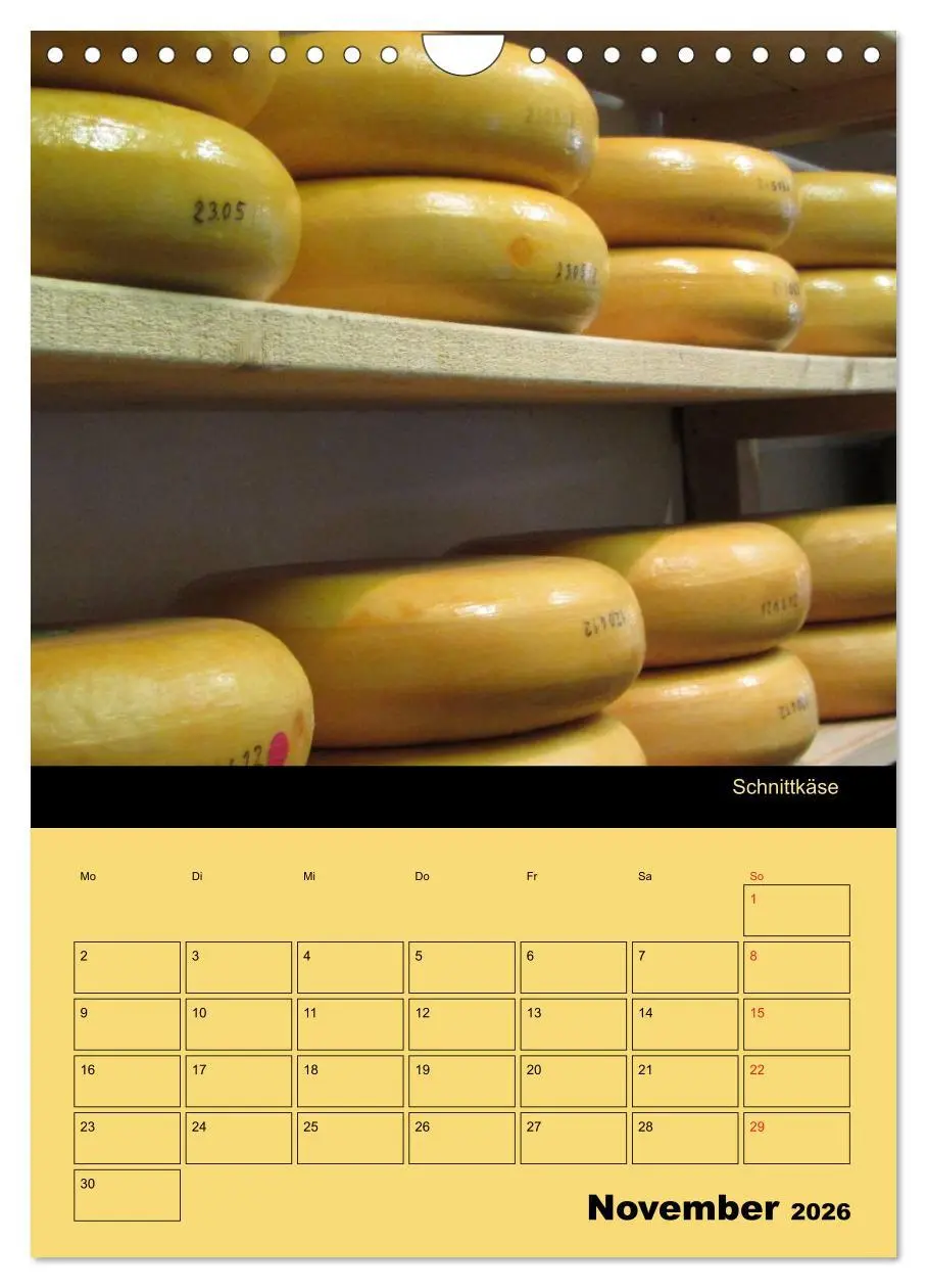 Bild: 9783516470284 | Alles Käse / Planer (Wandkalender 2026 DIN A4 hoch), CALVENDO...