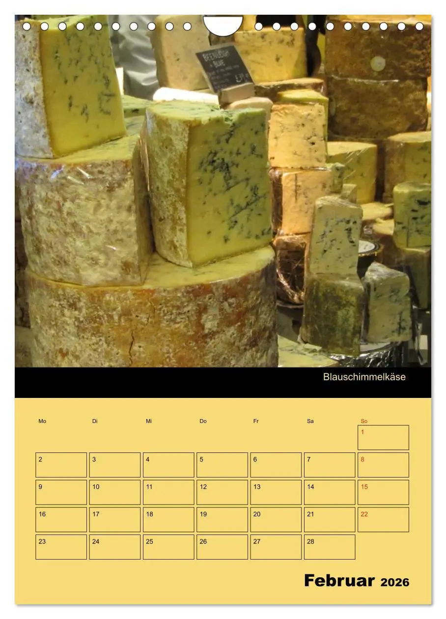 Bild: 9783516470284 | Alles Käse / Planer (Wandkalender 2026 DIN A4 hoch), CALVENDO...