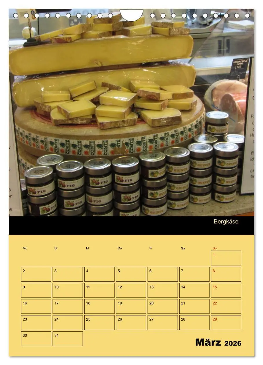 Bild: 9783516470284 | Alles Käse / Planer (Wandkalender 2026 DIN A4 hoch), CALVENDO...