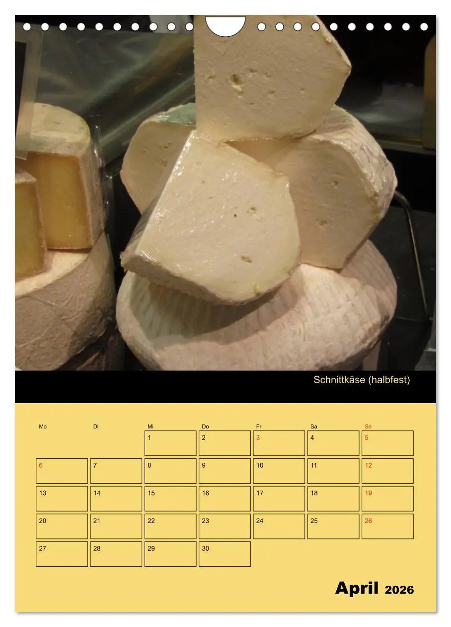 Bild: 9783516470284 | Alles Käse / Planer (Wandkalender 2026 DIN A4 hoch), CALVENDO...