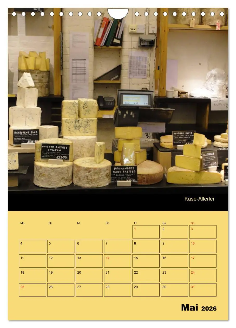 Bild: 9783516470284 | Alles Käse / Planer (Wandkalender 2026 DIN A4 hoch), CALVENDO...