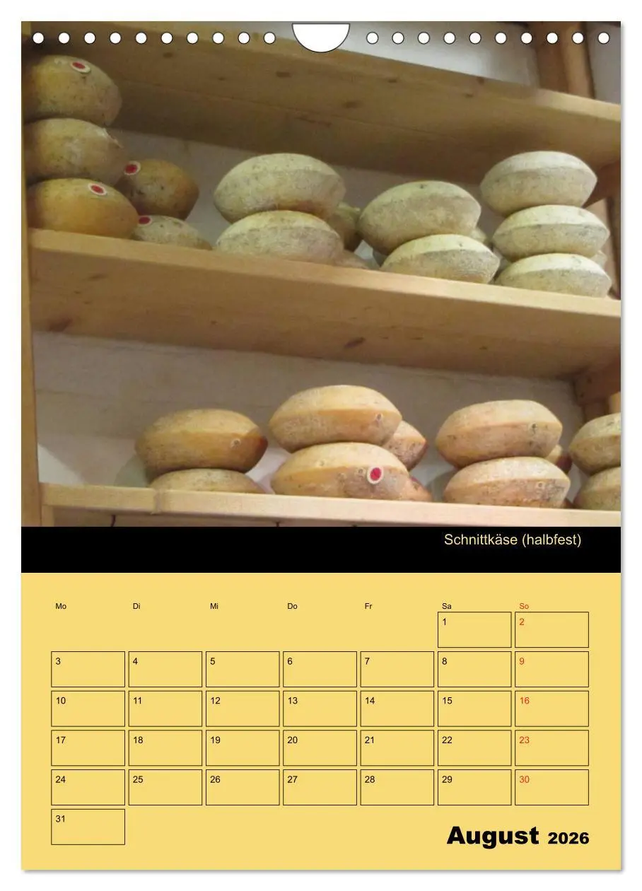 Bild: 9783516470284 | Alles Käse / Planer (Wandkalender 2026 DIN A4 hoch), CALVENDO...