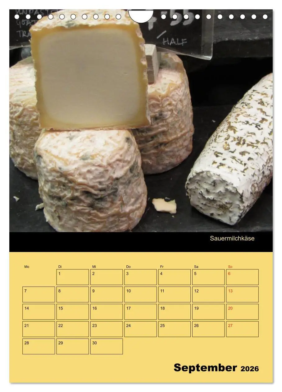 Bild: 9783516470284 | Alles Käse / Planer (Wandkalender 2026 DIN A4 hoch), CALVENDO...