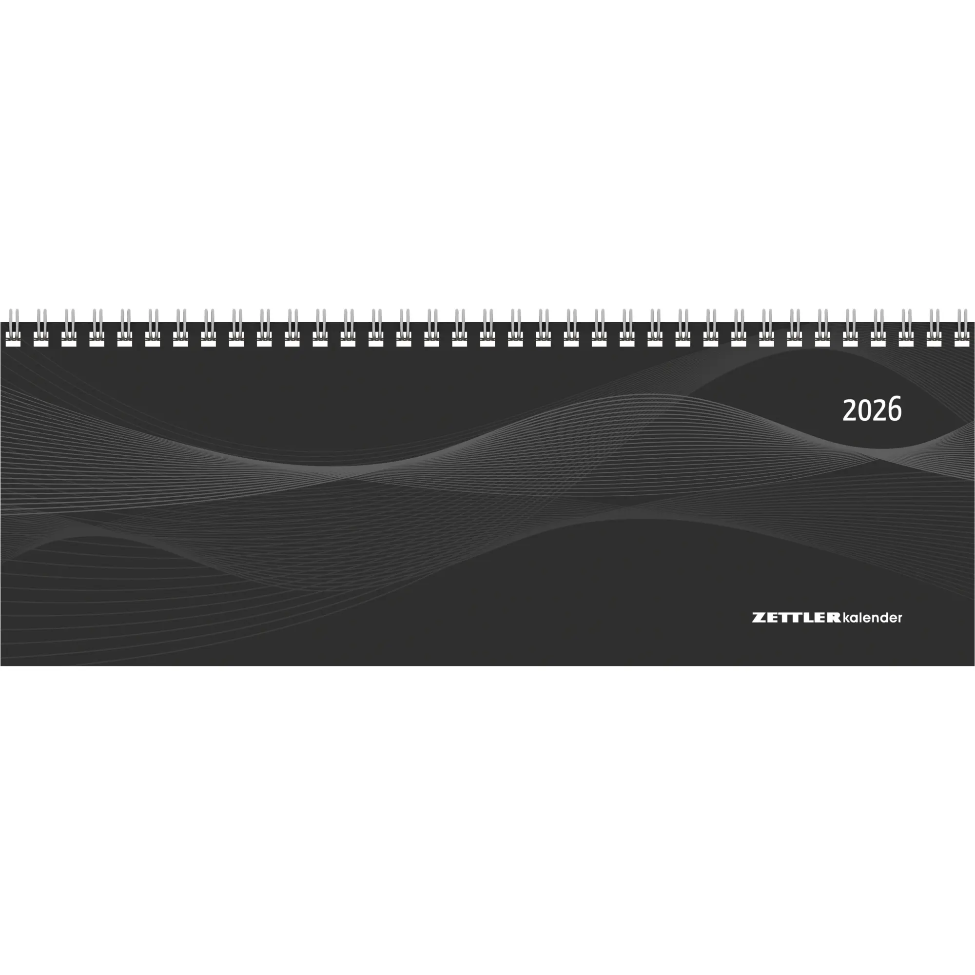 Cover: 4069095000384 | Tisch-Querkalender Profi schwarz 2026 - Büro-Planer 29,7x10,5 cm -...