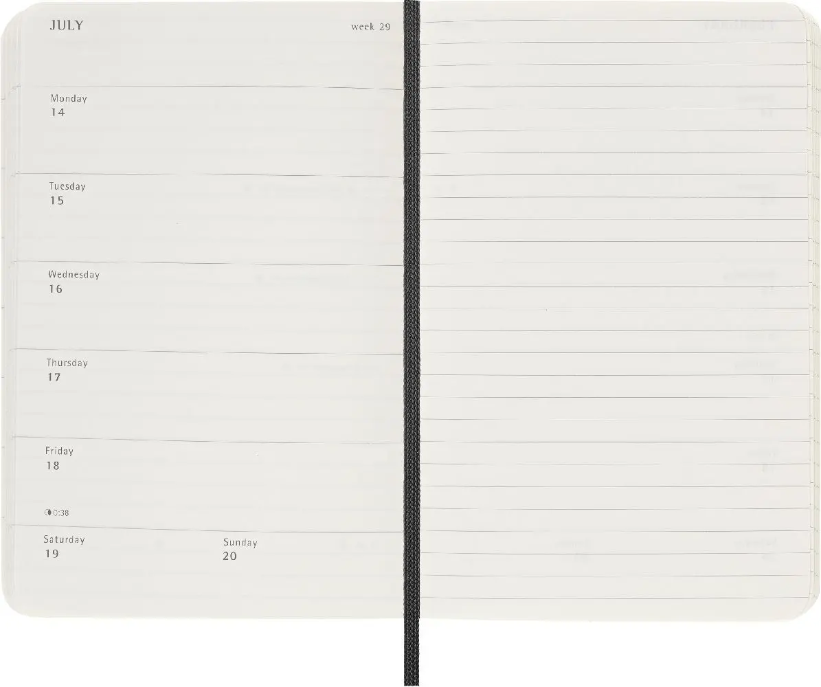 Bild: 8056999270384 | Moleskine 12 Monate Wochen Notizkalender 2025, Pocket/A6 | Buch | 2025