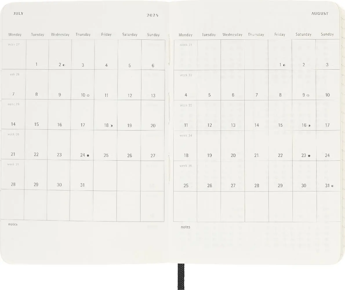 Bild: 8056999270384 | Moleskine 12 Monate Wochen Notizkalender 2025, Pocket/A6 | Buch | 2025