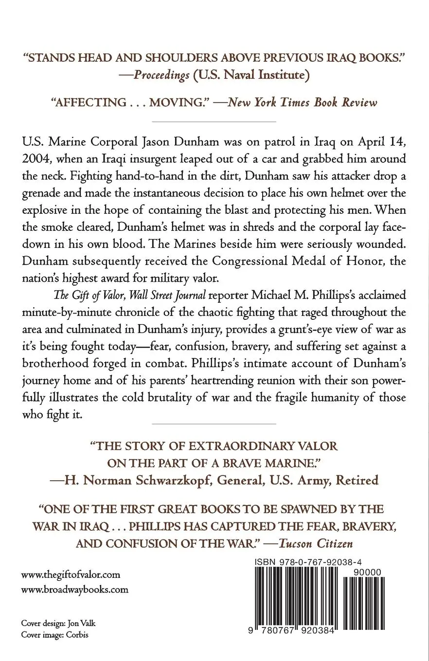 Rückseite: 9780767920384 | The Gift of Valor | A War Story | Michael M. Phillips | Taschenbuch