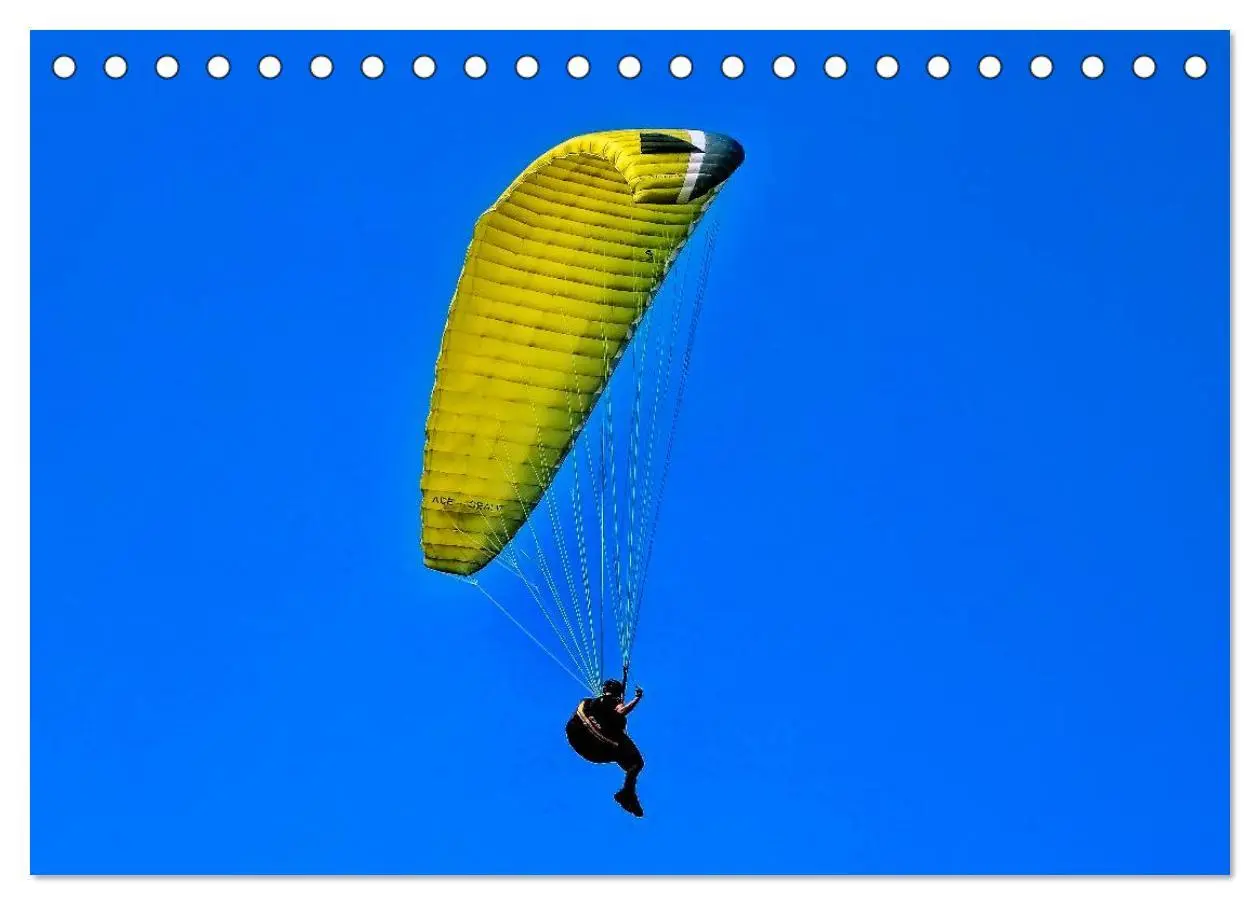 Bild: 9783435590384 | Frei sein - Paragliding (Tischkalender 2025 DIN A5 quer), CALVENDO...