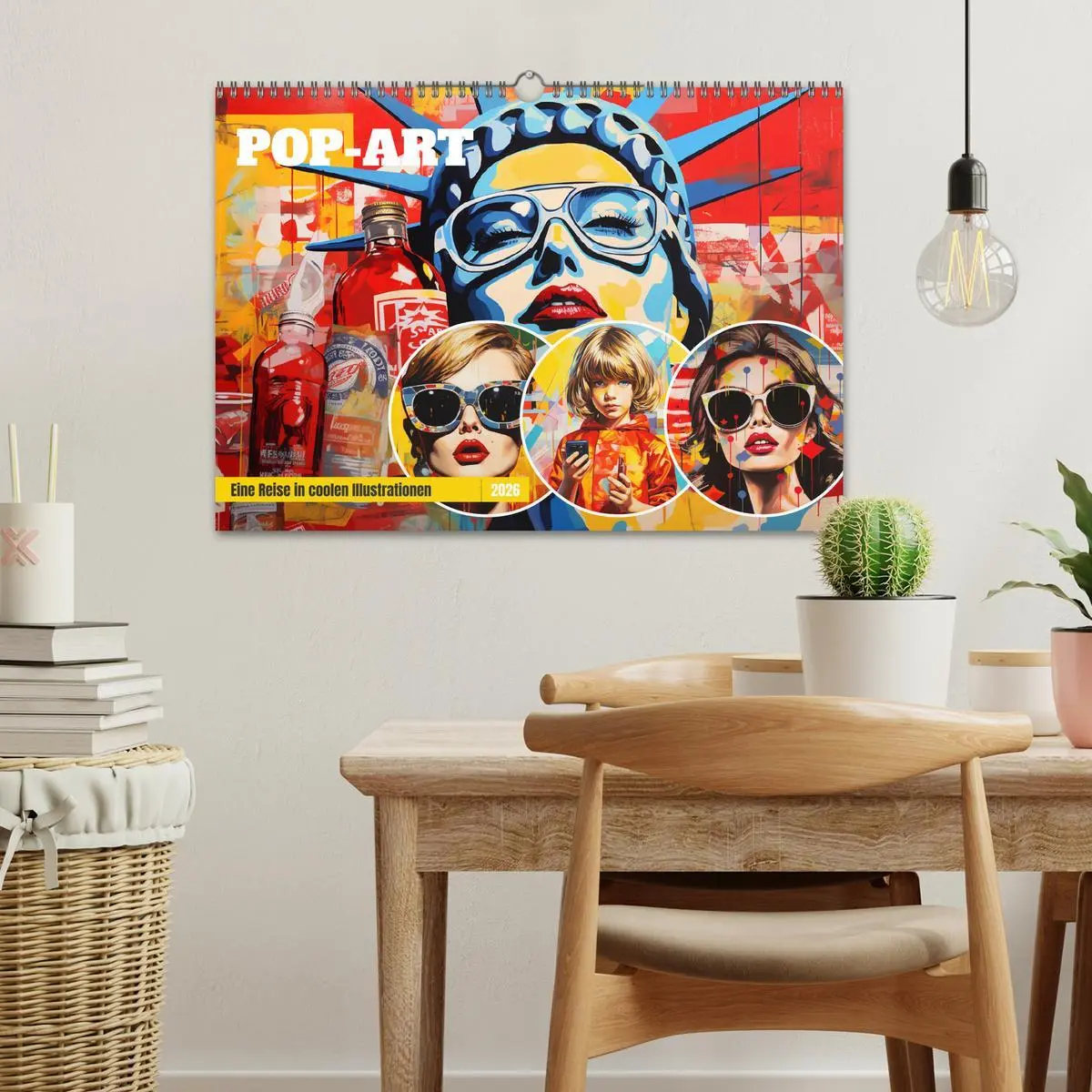 Bild: 9783457510384 | Pop-Art. Eine Reise in coolen Illustrationen (Wandkalender 2026 DIN...