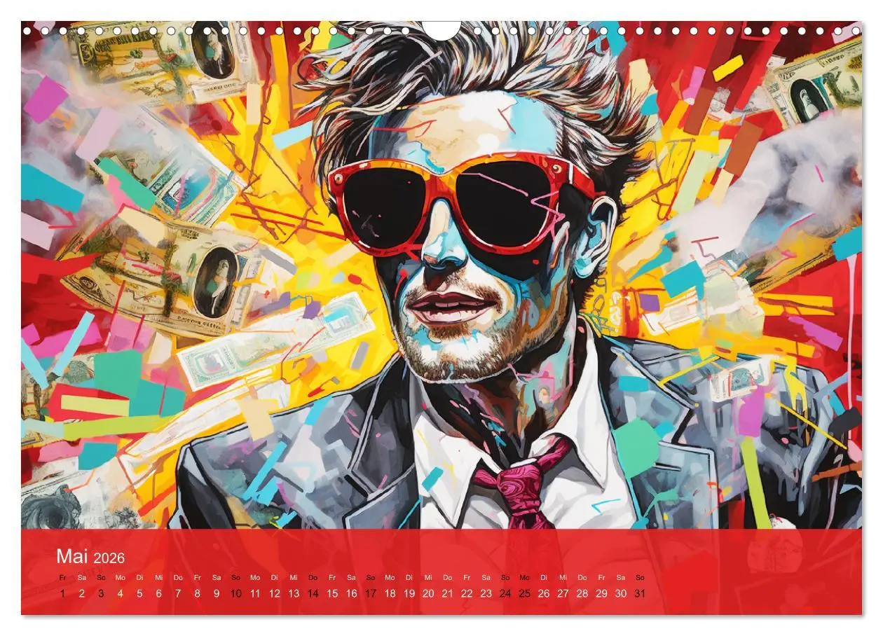 Bild: 9783457510384 | Pop-Art. Eine Reise in coolen Illustrationen (Wandkalender 2026 DIN...