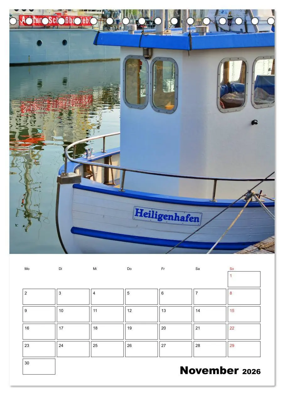 Bild: 9783516390384 | Marina Heiligenhafen (Tischkalender 2026 DIN A5 hoch), CALVENDO...