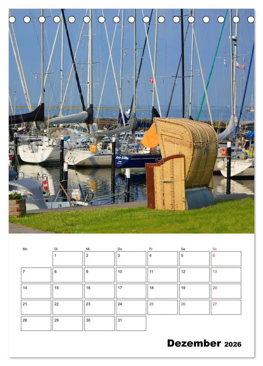 Bild: 9783516390384 | Marina Heiligenhafen (Tischkalender 2026 DIN A5 hoch), CALVENDO...