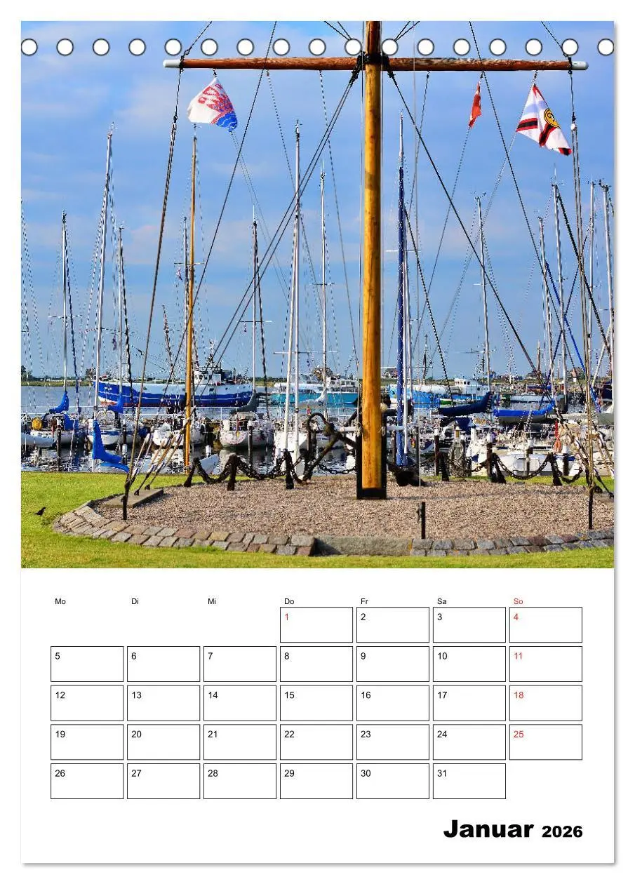 Bild: 9783516390384 | Marina Heiligenhafen (Tischkalender 2026 DIN A5 hoch), CALVENDO...