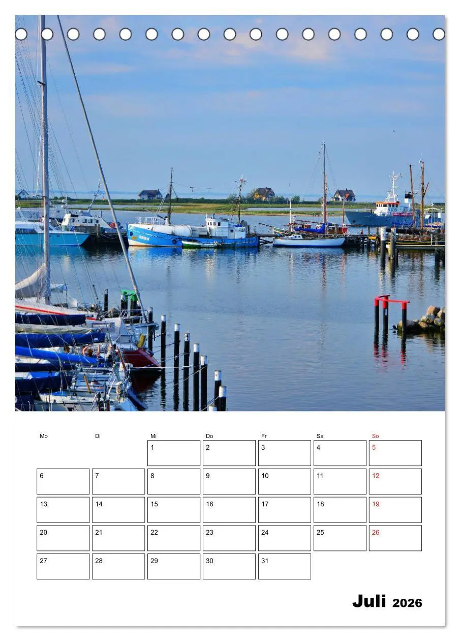 Bild: 9783516390384 | Marina Heiligenhafen (Tischkalender 2026 DIN A5 hoch), CALVENDO...