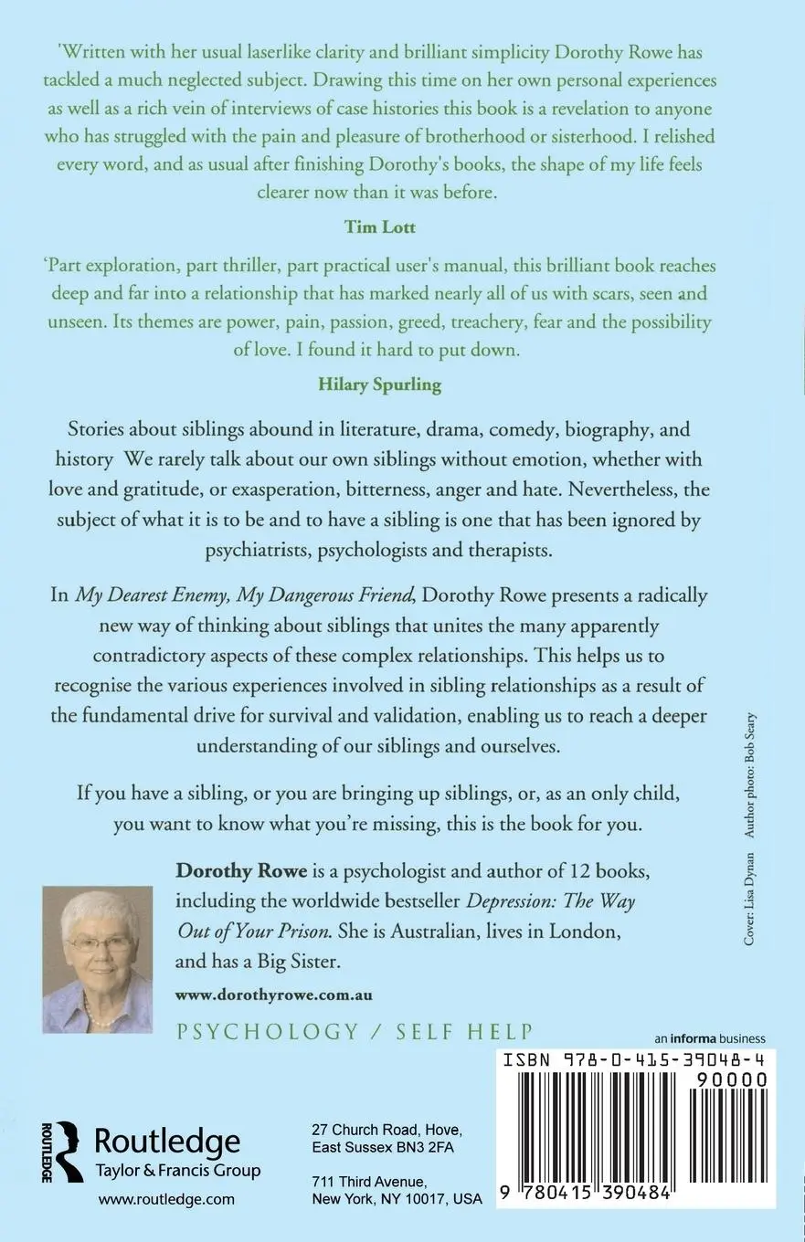 Rückseite: 9780415390484 | My Dearest Enemy, My Dangerous Friend | Dorothy Rowe | Taschenbuch