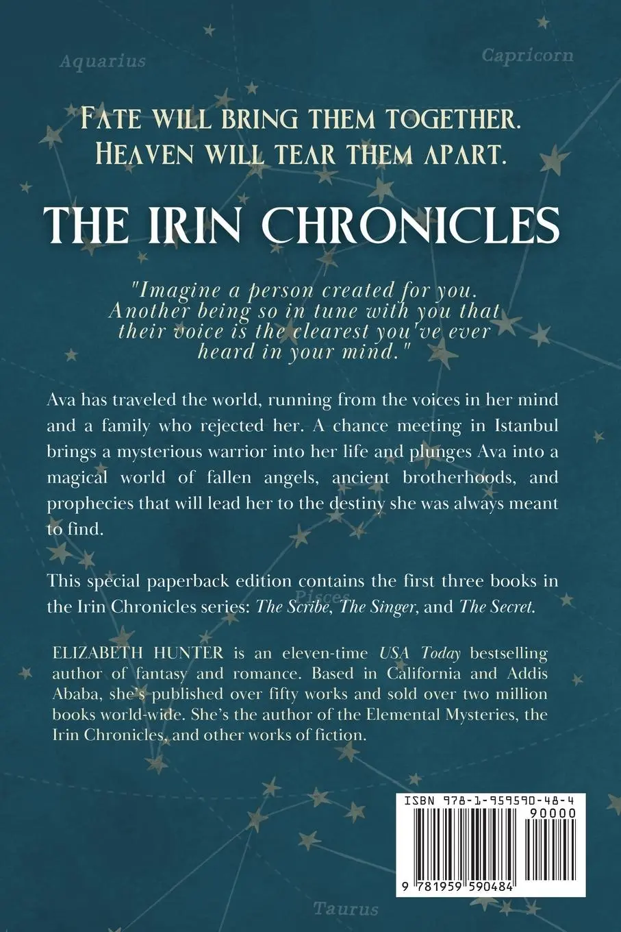 Rückseite: 9781959590484 | The Irin Chronicles | Books 1-3 | Elizabeth Hunter | Taschenbuch