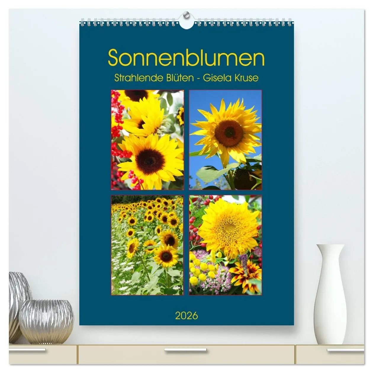 Cover: 9783516380484 | Sonnenblumen - Strahlende Blüten (hochwertiger Premium Wandkalender...