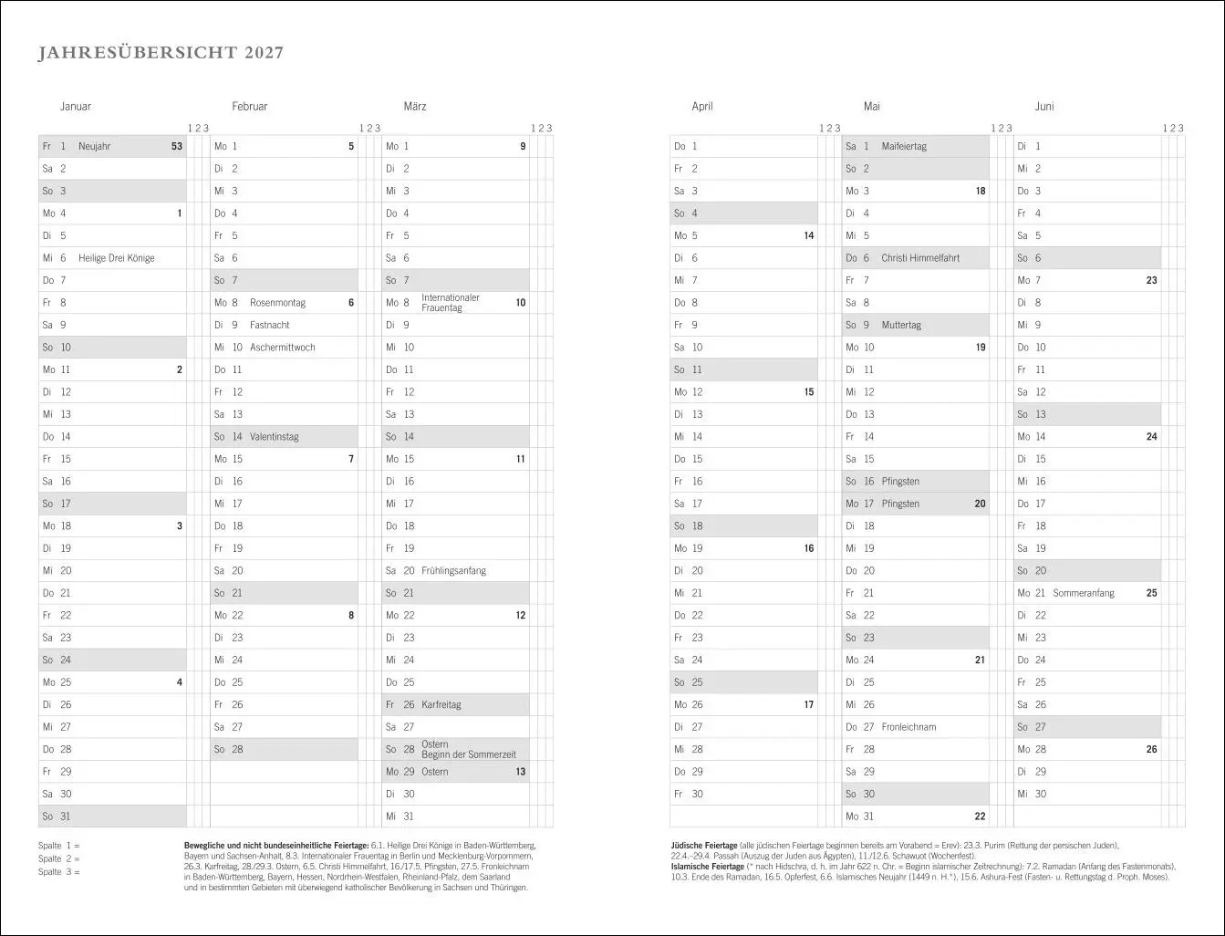 Bild: 9783756410484 | Diario Wochen-Kalenderbuch A6, schwarz 2026 | Buch | Bürokalender Heye