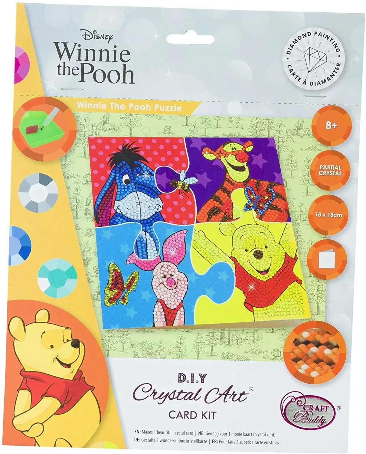 Cover: 5055865490584 | Craft Buddy CCK-DNY806 - Crystal Art, Winnie The Pooh...